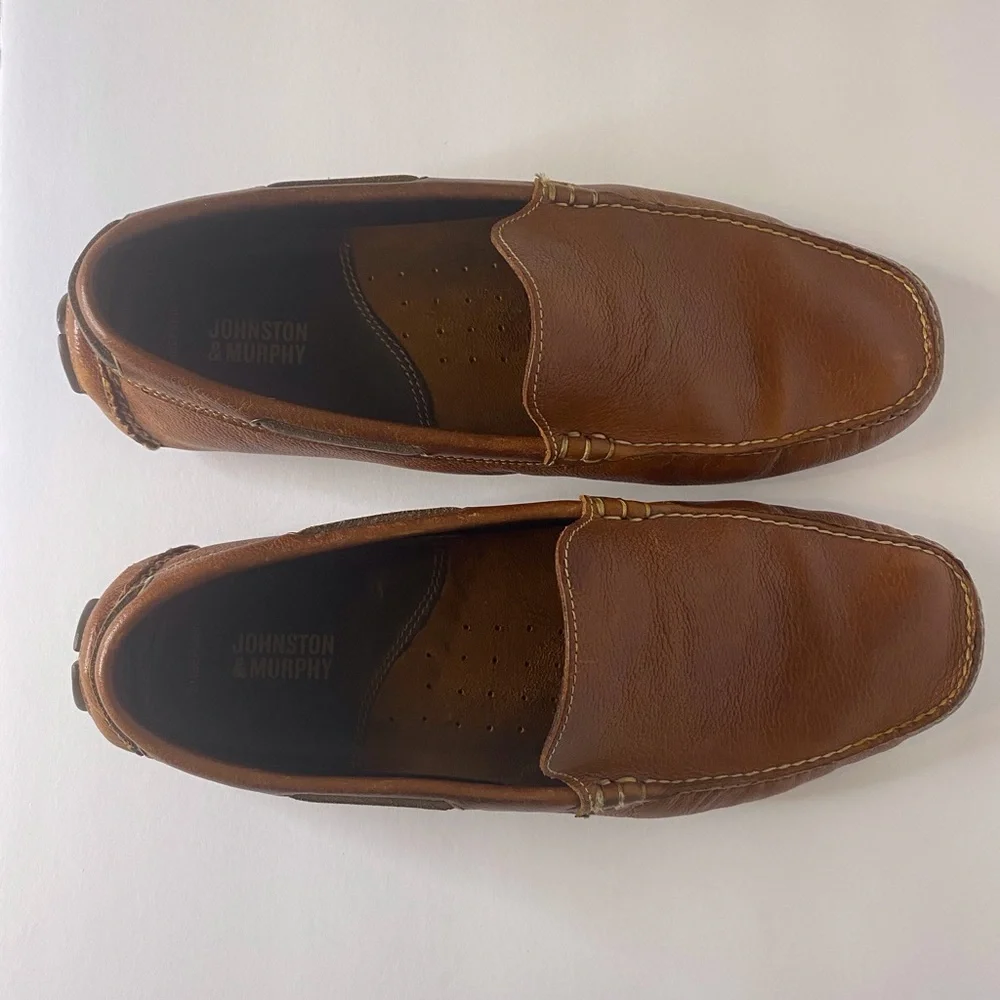 Johnston & Murphy Cory Moc Venetian Soft Bottom Men Loafers color brown size 9 - Picture 2 of 7